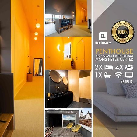 Luxury Penthouse & Terrace - Mons City Center Экстерьер фото