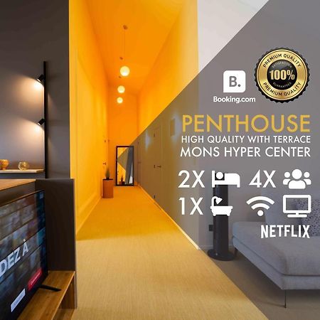 Luxury Penthouse & Terrace - Mons City Center Экстерьер фото