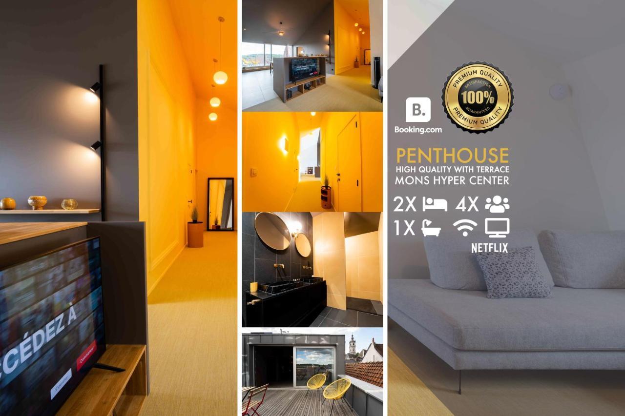 Luxury Penthouse & Terrace - Mons City Center Экстерьер фото